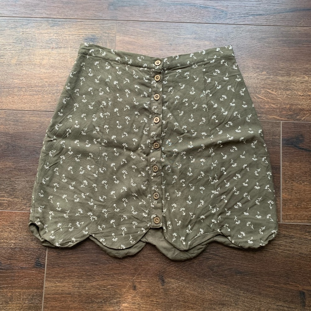 Urban Outfitters Cooperative Scallop Skirt